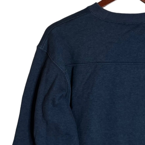 Columbia Hart Mountain II 2 Crew Neck Ribbed Cuffs and Waistband Heather Navy M - Picture 11 of 16